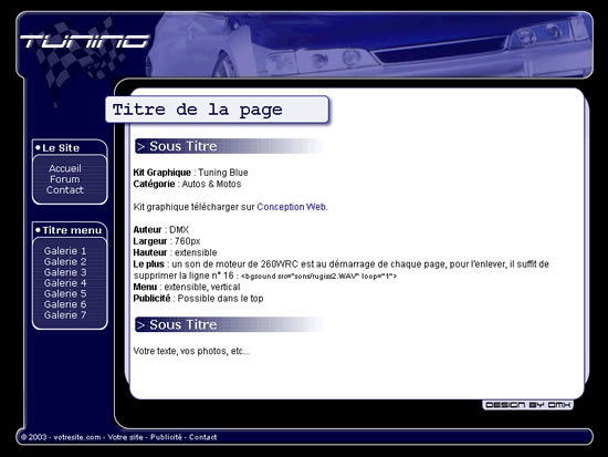 capture du kit graphique