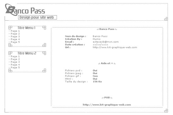 Apercu du kit Graphique Banco Pass