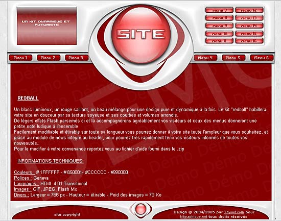 capture du kit graphique