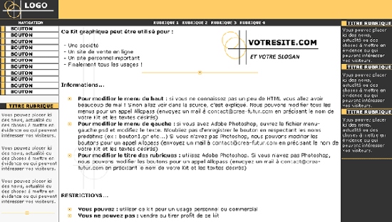 capture du kit graphique