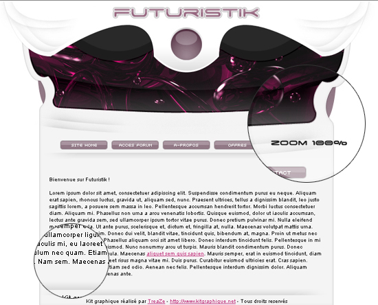 capture du kit graphique