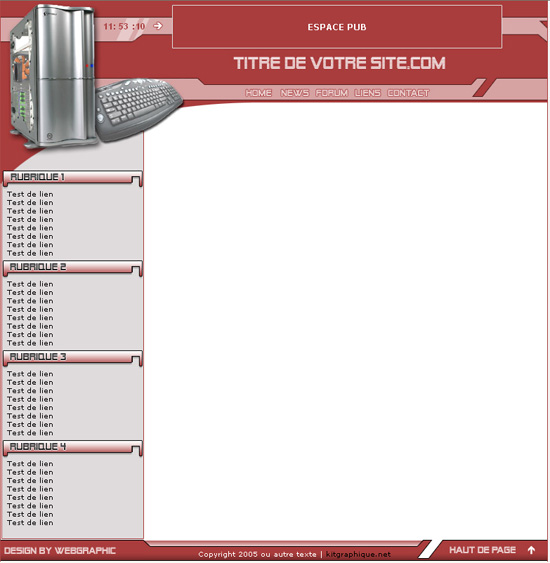 capture du kit graphique