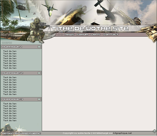 capture du kit graphique
