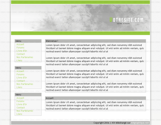 capture du kit graphique