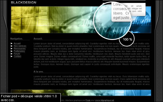 capture du kit graphique
