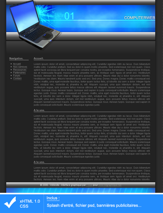 capture du kit graphique