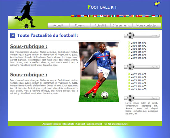 capture du kit graphique