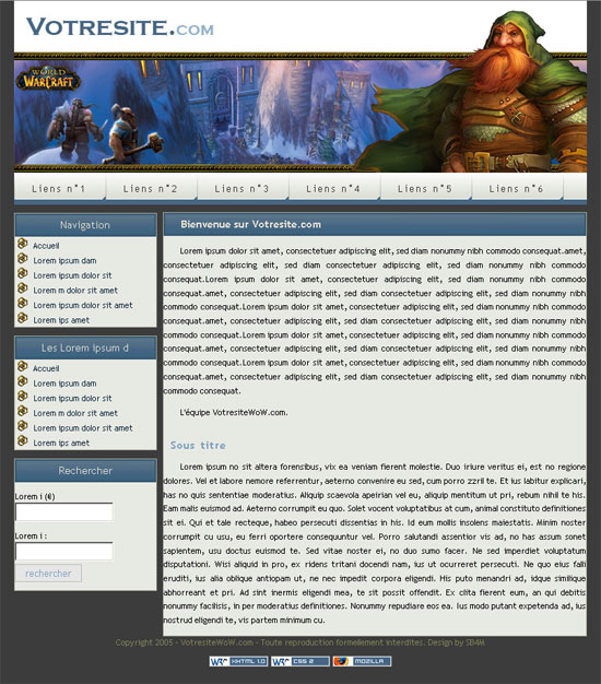 Apercu du kit Graphique WoW