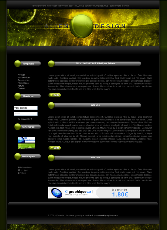 capture du kit graphique