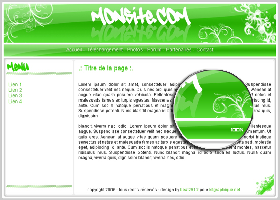 capture du kit graphique
