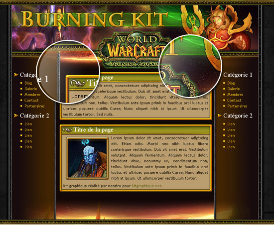 capture du kit graphique