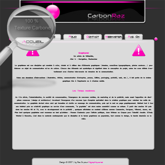 capture du kit graphique