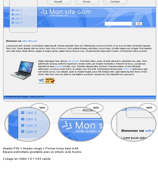 capture du kit graphique