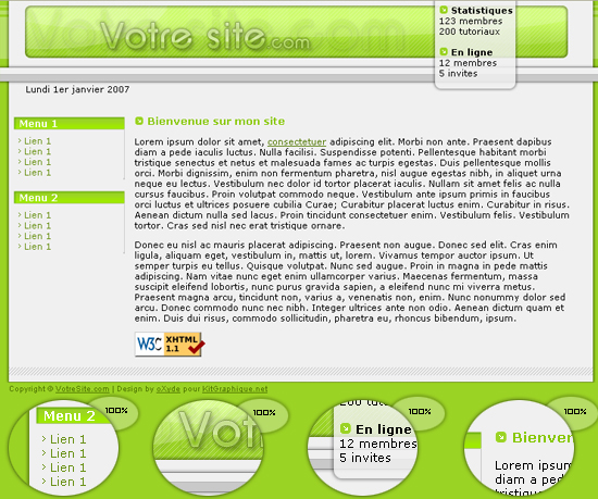 Apercu du kit Graphique Green 2.0